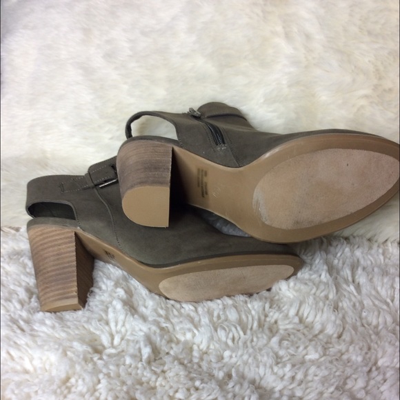 Cato Green Open Heel Ankle Booties Size 10 - Picture 5 of 8